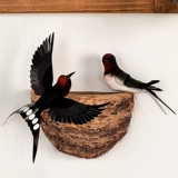 Смоделированная ласточка стенка гнезда покрывает уродливое украшение небольшого двора ландшафтное расположение подвеска для ласточки ласточка для птичьего гнездо