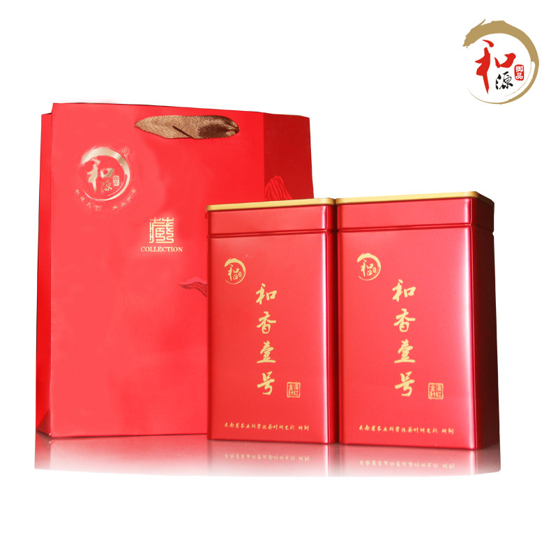 和源御品和香一号滇红茶铁罐装红茶云南高山一级生态滇红金针茶