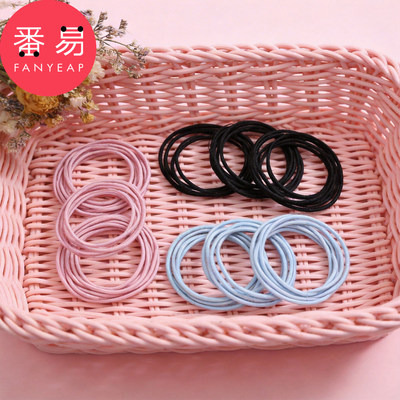 细发圈A1pn008-简约头绳少女扎头发橡皮筋发圈基础细发绳头饰