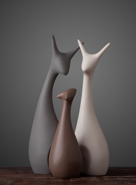 北欧风陶瓷简约结婚礼物家居装饰