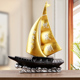 饰品 一帆风顺帆船模型摆件复古书房桌面励志工艺品家居客厅酒柜装