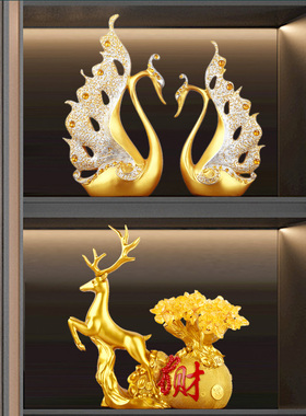 2023新款家居客厅酒柜装饰品摆件