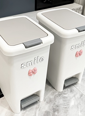 垃圾桶家用厨房大号大容量2026新款客厅厕所卫生间带盖脚踏式脚踩