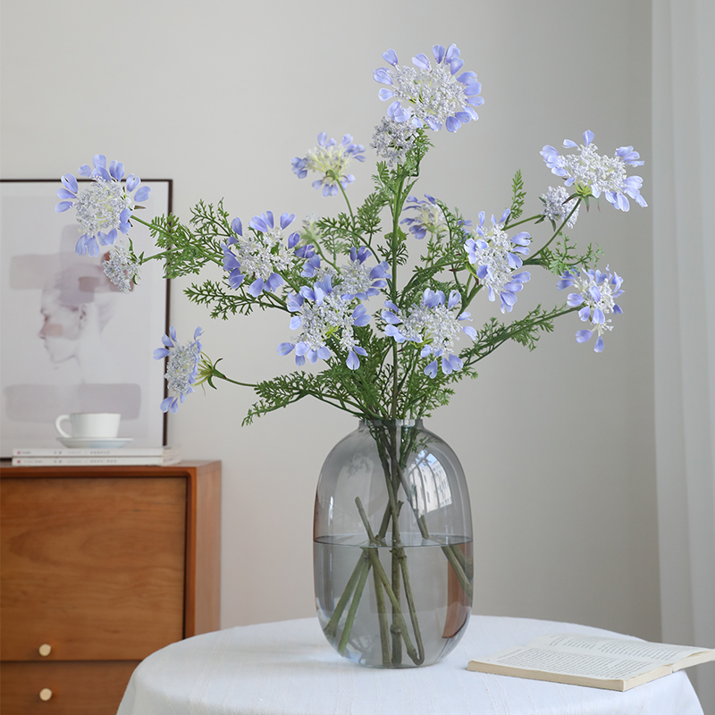 中古风新中式蕾丝花仿真花假花摆设家居客厅电视柜餐桌装饰品摆件