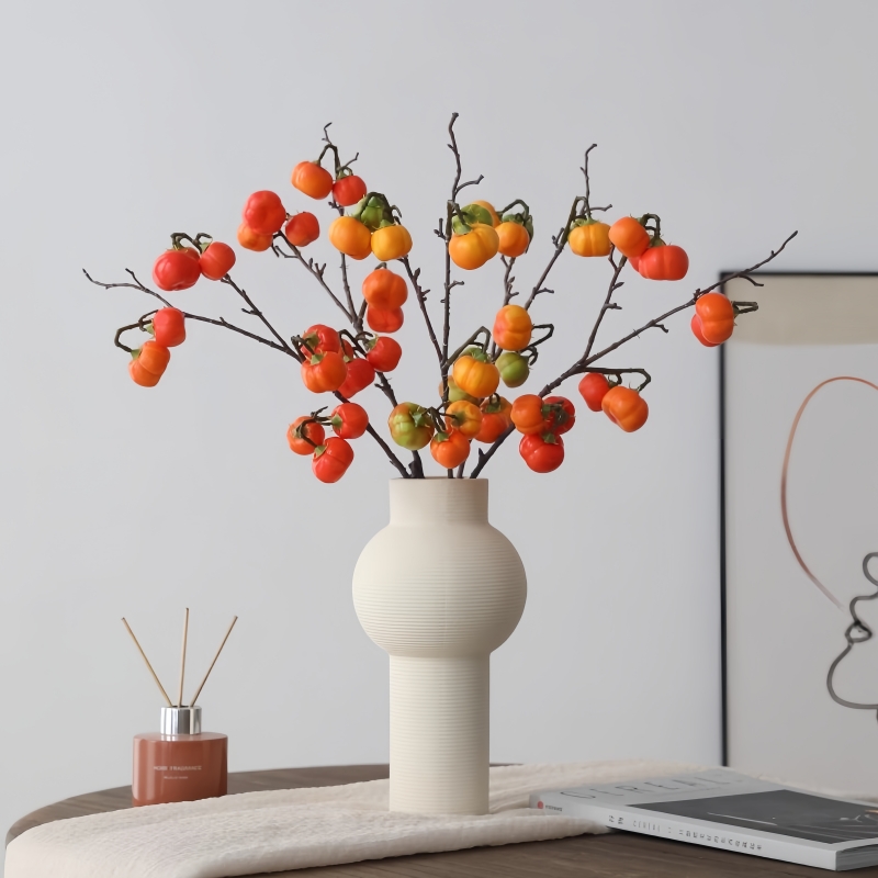 泰环仿真小南瓜年宵花插花摆件