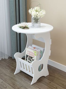 欧式阳台方桌茶几卧室床头柜小桌子小圆桌圆形咖啡桌客厅沙发边几