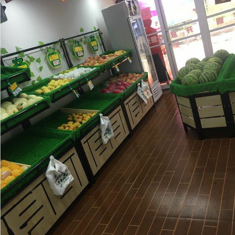 超市水果防滑垫子果蔬店柔软货架假塑料仿真草坪加厚人造绿色铺垫图片