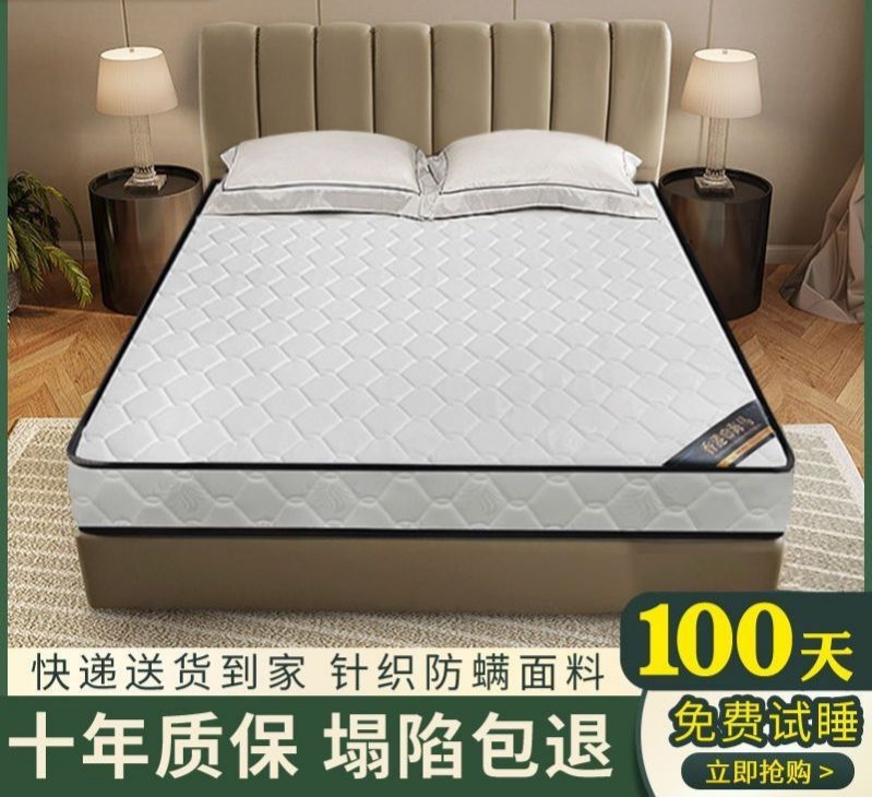 海马瑞茵床垫正品席梦思弹簧椰棕乳胶加厚20cm双人家用软垫硬垫
