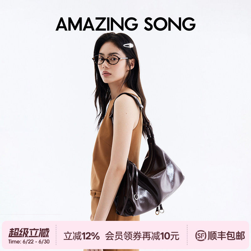 AMAZING SONG乙颂甜甜圈hobo包大号新款单肩斜挎软包包大容量托特