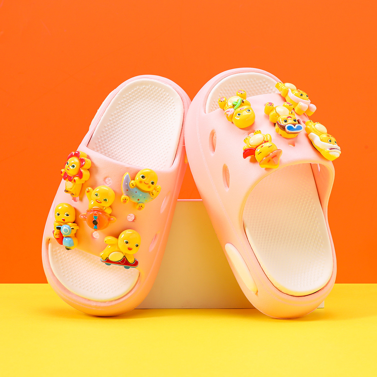 女童拖鞋可爱卡通奶龙幼儿园宝宝防滑外穿百搭凉拖鞋室内静音软底,童鞋/婴儿鞋/亲子鞋,儿童凉拖鞋,淘宝优惠券,粉丝福利购,淘宝优惠卷