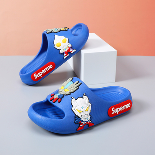 儿童拖鞋男孩防滑卡通宝宝男童凉拖鞋软底浴室洗澡静音防臭中大童