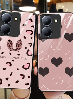 适用vivoy100i长续航版手机壳玻璃vivo保护y100t硅胶套V2279A全包2313防摔丫1OO蝴蝶结vovoy软壳男viviy女t5g