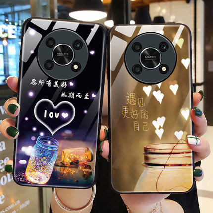 适用华为荣耀X30手机壳玻璃ANY一AN00保护硅胶套5G全包防摔honor美好猪x3o软壳x305g女创意ANYANOO男网红ANOO