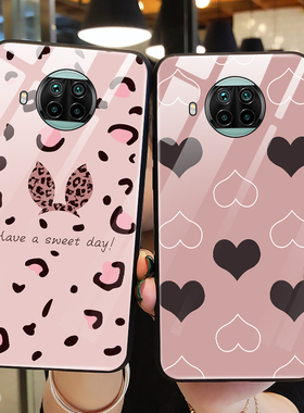 适用小米10tlite手机壳玻璃米10T保护硅胶套m10pro全包5G防摔蝴蝶结m2007j17c软壳m10T女tpor男mi潮牌PRO创意