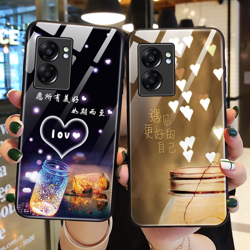 适用oppoA56s玻璃手机壳全包