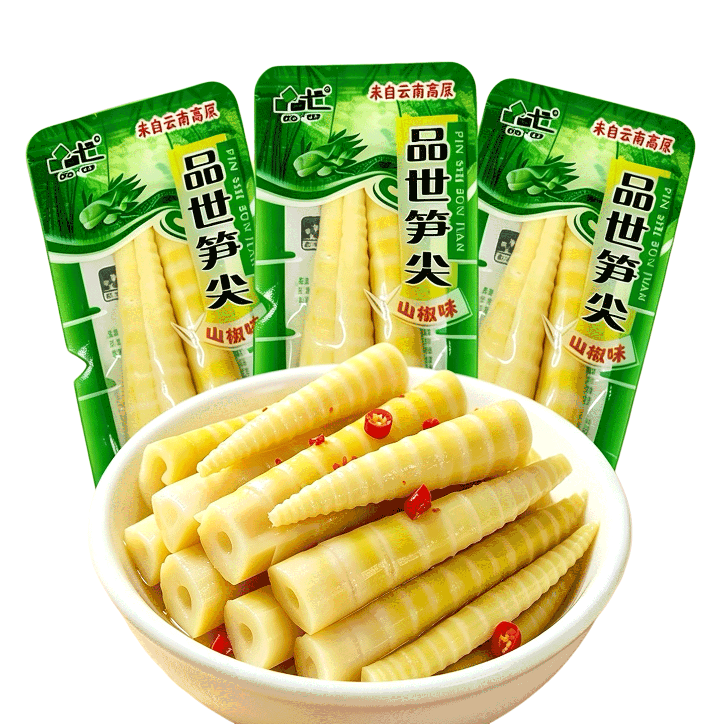 品世零食云南泡椒竹笋图片