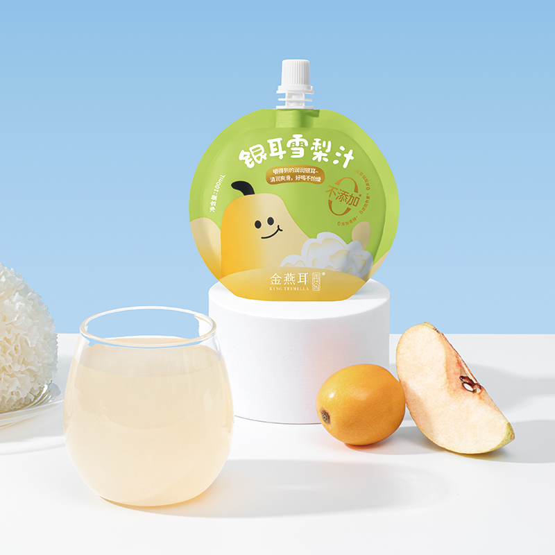 【秋日饮品】金燕耳银耳枇杷雪梨汁儿童水果汁秋冬吸吸饮料达人