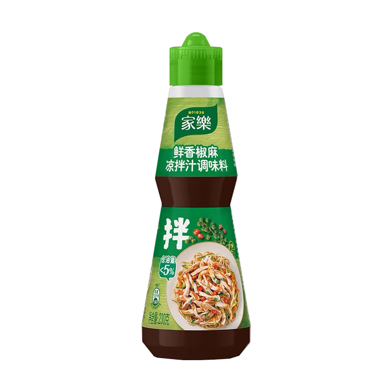 家樂椒鲜香麻减油凉拌汁230g家用拌面菜椒麻鸡丝麻辣海鲜提味多用