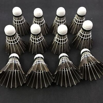 Professional Badminton Shuttlecock Black Goose Feather Badmi
