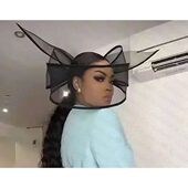 Black Elegant Fascinator Pillbox New Women Wedding Hat Fasci