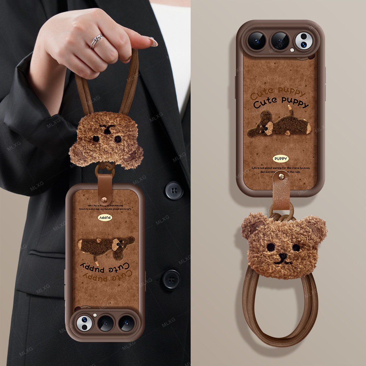 适用荣耀500手机壳皮纹