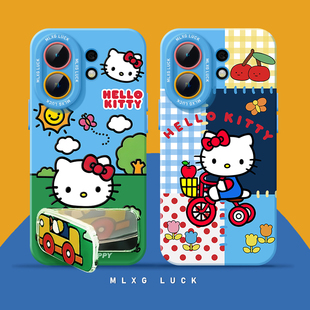 可爱hellokitty适用vivos30手机壳女款s30promini保护套s20全包19防摔s17/s16高级s15硅胶14软s12外壳s13新款