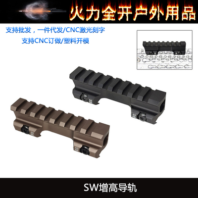 SW Picatinny Riser for Aimpoint Micro T 2 Mount 增高导轨