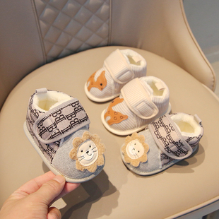 婴儿鞋冬1到2岁宝宝冬天室内鞋婴幼儿学步鞋男宝鞋子加绒保暖布鞋