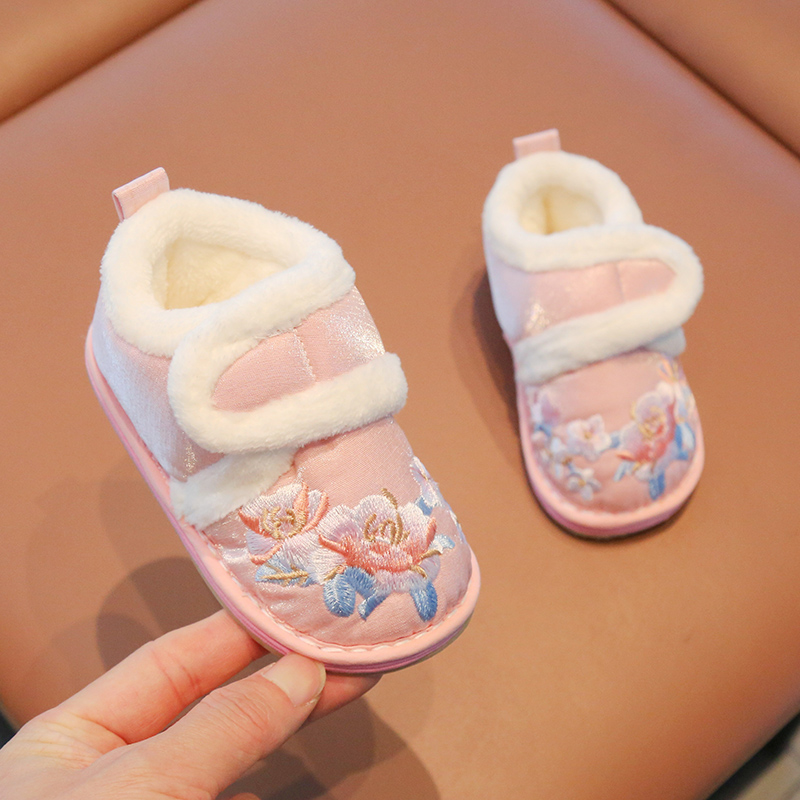 1一3岁千层底手工棉鞋