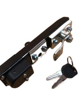 MS834-2P黑色带挂平面锁，电柜门锁，电气开关柜门锁，机箱机柜锁