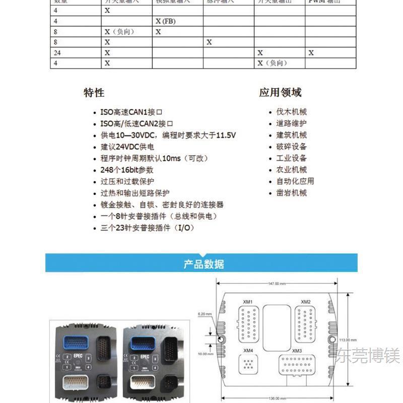 现货EPEC2023 EPEC2024 控制器适用三一/徐工/中联重科EPEC3724 2