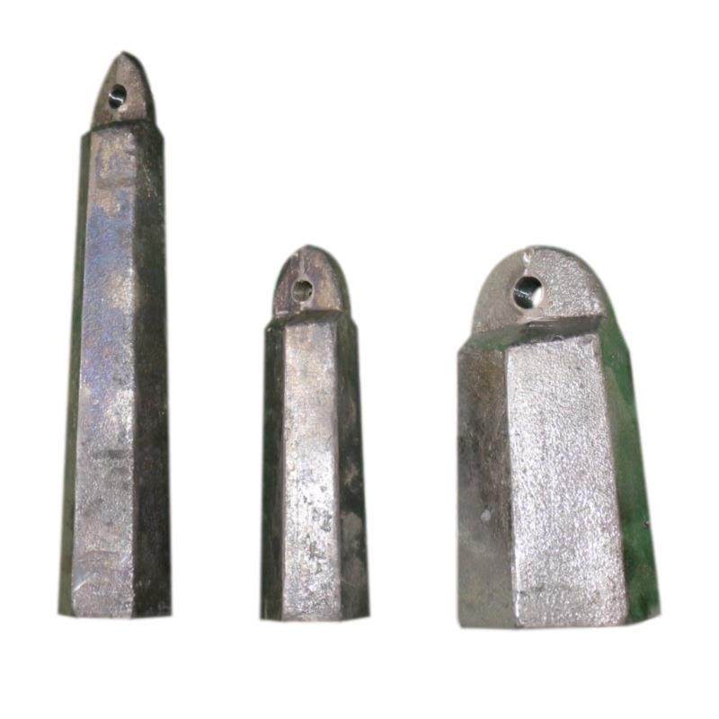 370301测深铅锤3.2KG船用水深测量吊锤sounding lead测深绳手锤