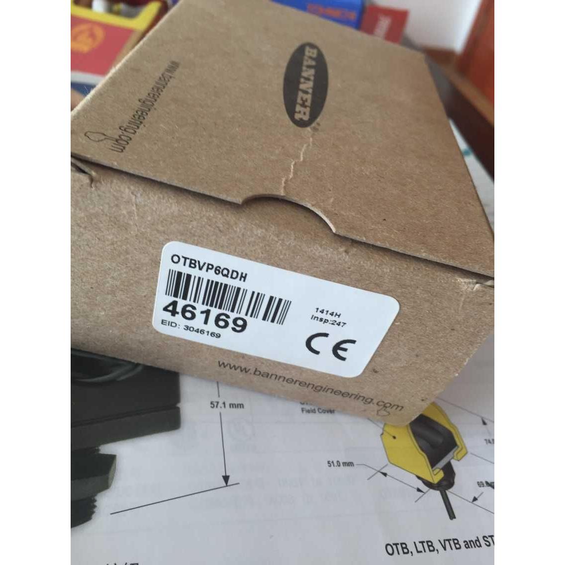 现货BANNER邦纳OTBVP6 OTBVN6 W/Y OTBVP6QDH OTBVN6QDH 光电按钮