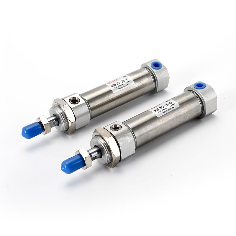 针型气缸系列迷你不锈钢气缸MSF25-25-U可调迷你气缸小型气动元件