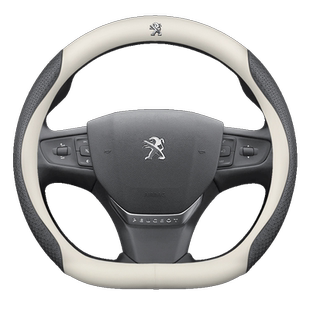 东风标致方向盘套307 206 3008 301 408 308标志508L四季真皮把套