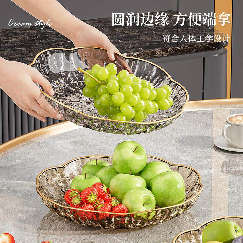 精致高级感水gp-lz1x果盘轻奢高档厅客用2024新塑胶网款红好看的