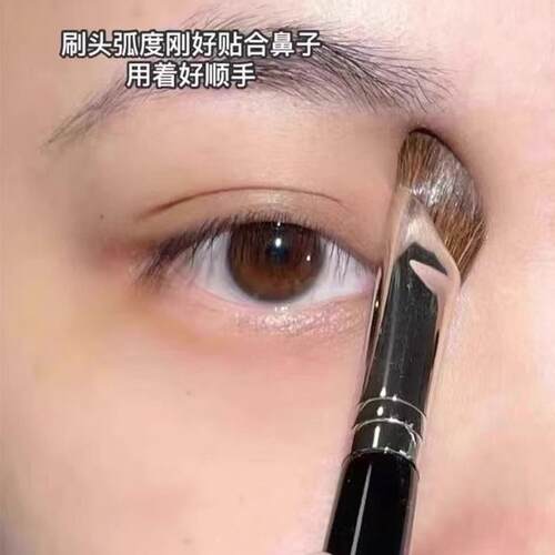 镰刀鼻影刷沧修容山根鼻翼RJS修晕染刷马毛立容阴影刷州化妆刷体