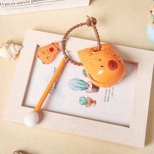 解压玩具小红书同款木鱼钥匙扣萨卡班挂件减压礼物敲打击乐器解压