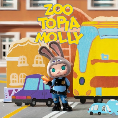 MOLLY疯狂动物城联名手办POPMART