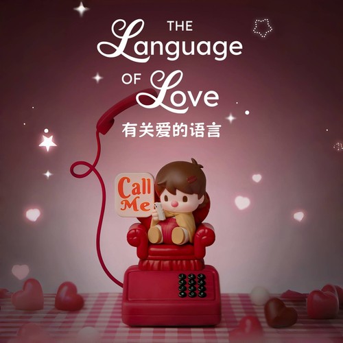 泡泡玛特小甜豆有关爱的语手办