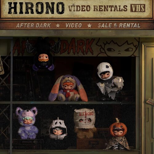泡泡玛特小野Hirono暗场毛绒挂件