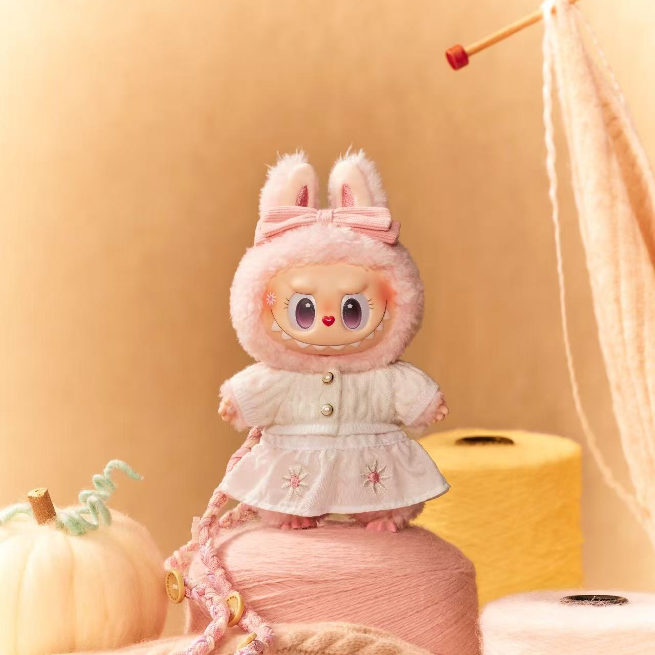 泡泡玛特春天野在家万圣节Labubu