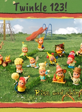 【Genuine】POPMART泡泡玛特Twinkle123星星人3盲盒手办潮玩公仔