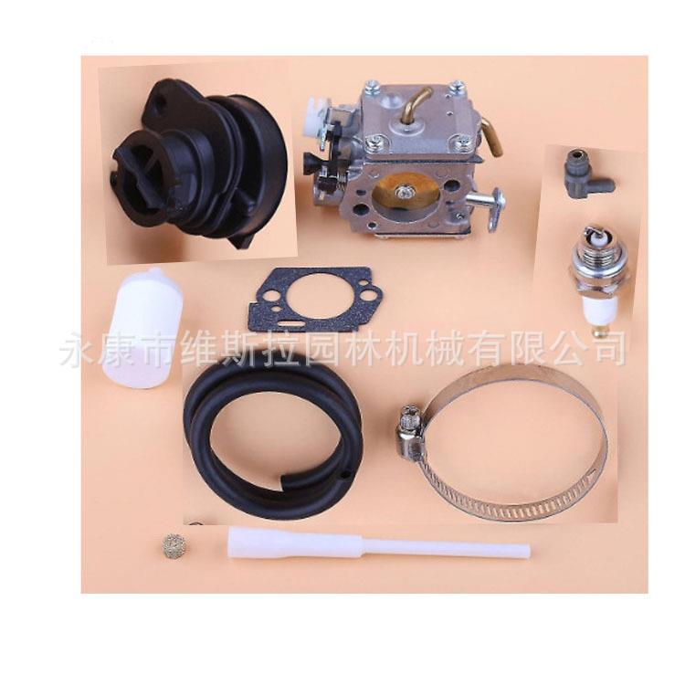 油锯配件化油器进气管套装适用于372xp