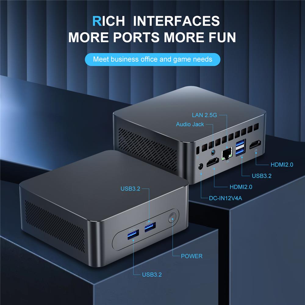 12代酷睿SZBOXN95迷你电脑便携小主机win11办公家用GK4Pro MiniPC
