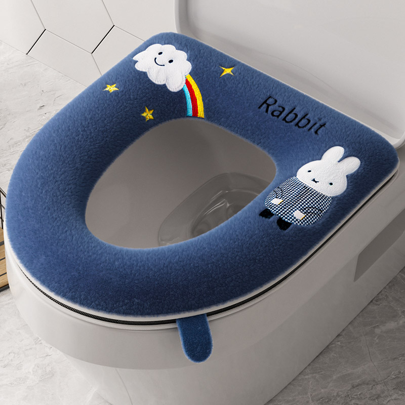 马桶垫坐便套冬季拉链款