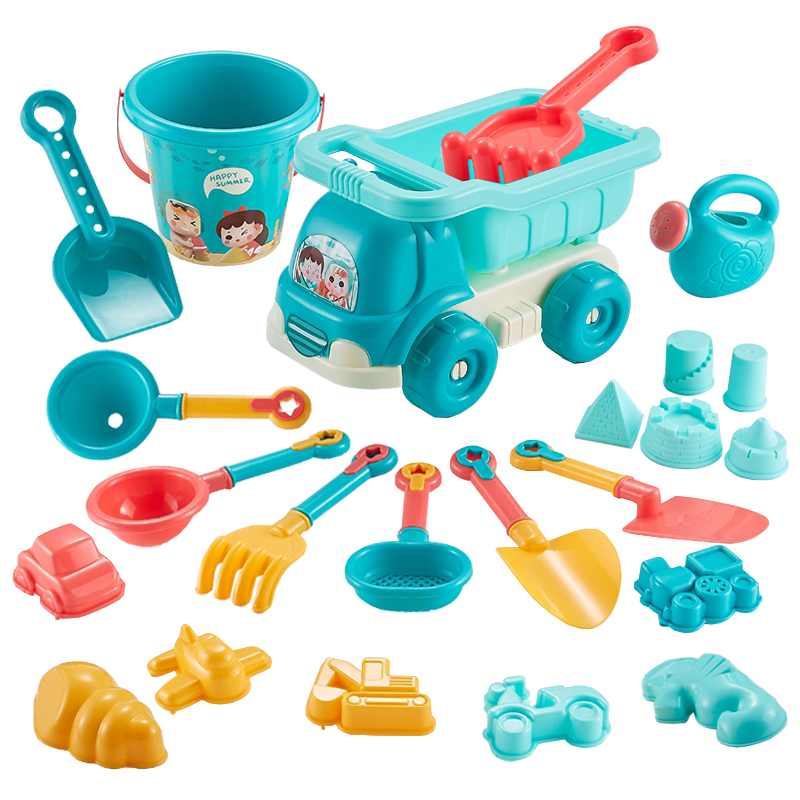 儿童沙滩玩具车宝宝戏水挖沙池土工具沙漏铲子桶赶海边玩沙子套装