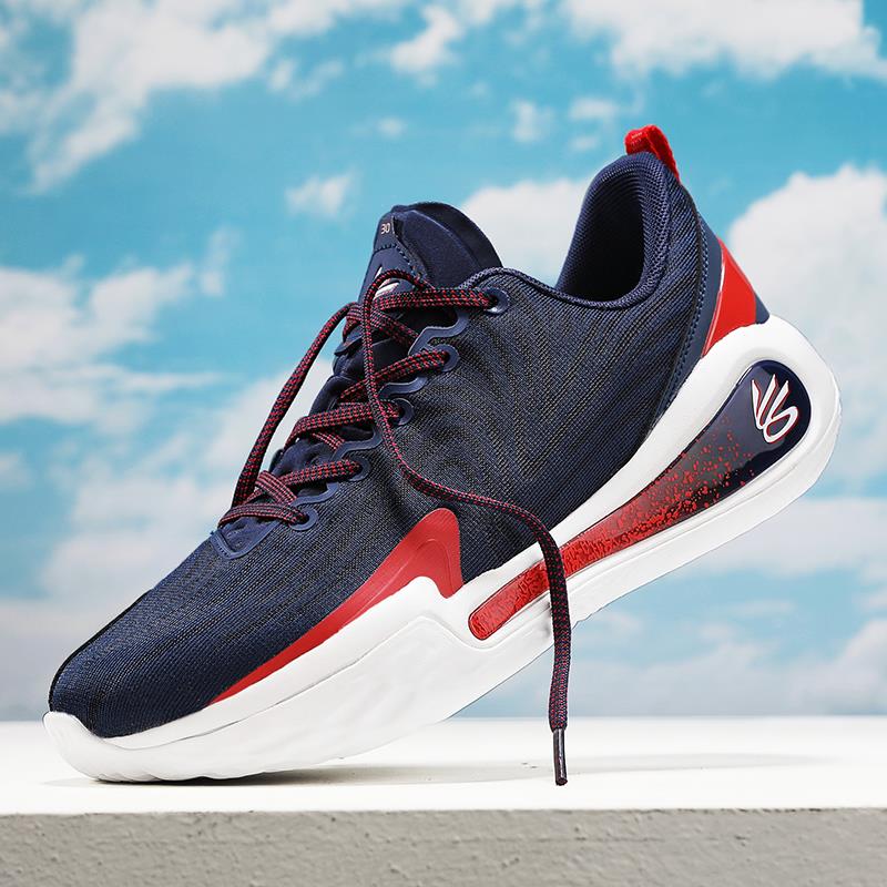 库里12篮球鞋青少年中大童防滑耐磨缓震球鞋学生专业运动摩擦有声