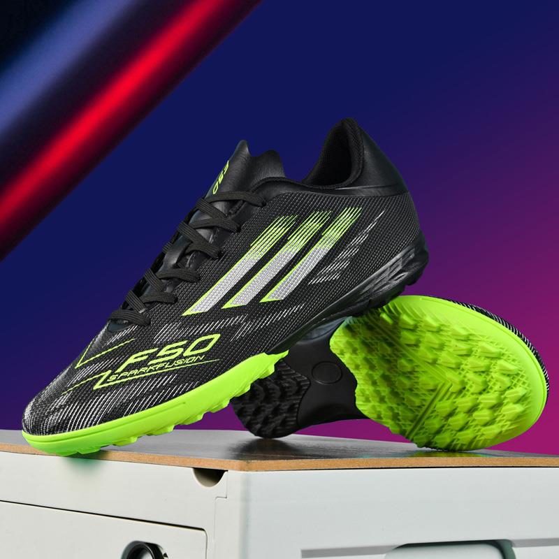 亚马尔F50中高端无鞋带儿童学生比赛训练足球鞋短钉TF碎钉+AG长钉