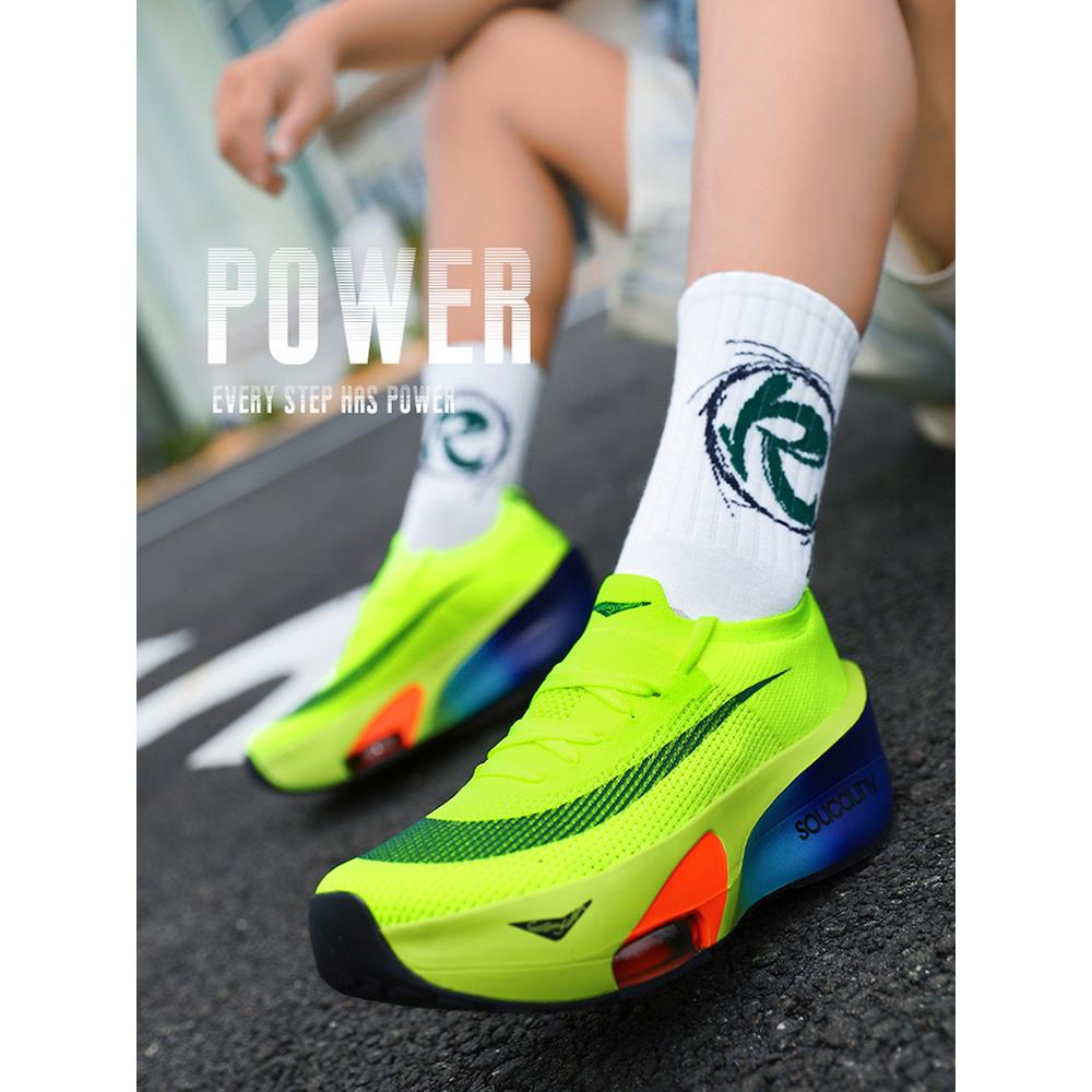 阿尔法3代儿童跑步鞋小码气垫运动鞋轻便马拉松破二zoom碳板跑鞋